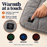 USB Heated Seat Cushion — 45 × 45 cm, 3 Heat Settings