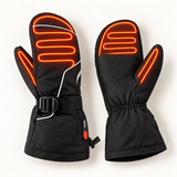 Rechargeable Heated Ski Mittens – 3 Heat Settings & Batteries