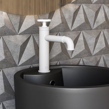 Avallon monotrou, monocommande Wheel, mitigeur de lavabo – finition blanc mat