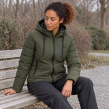 Women’s USB Heated Hooded Jacket – 3 Heat Settings