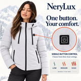 Women’s USB Heated Hooded Jacket – 3 Heat Settings