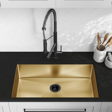 Rivage 81,3 × 48,3 cm acier inoxydable, simple Basin, Undermount évier de cuisine, or