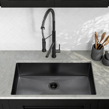 Rivage 81,3 × 48,3 cm acier inoxydable, simple Basin, Undermount évier de cuisine, noir