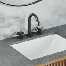 Ivy Courte 20,3 cm. Widespread, Cross Handle, mitigeur de lavabo – finition noir mat