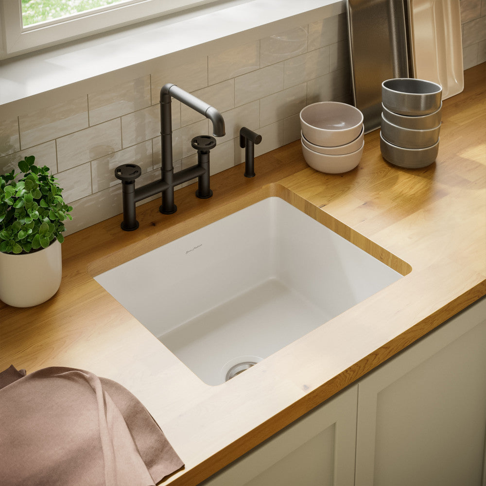 Rochelle 61 × 45,7 cm ceramic simple basin, drop-in/undermount kitchen vasque