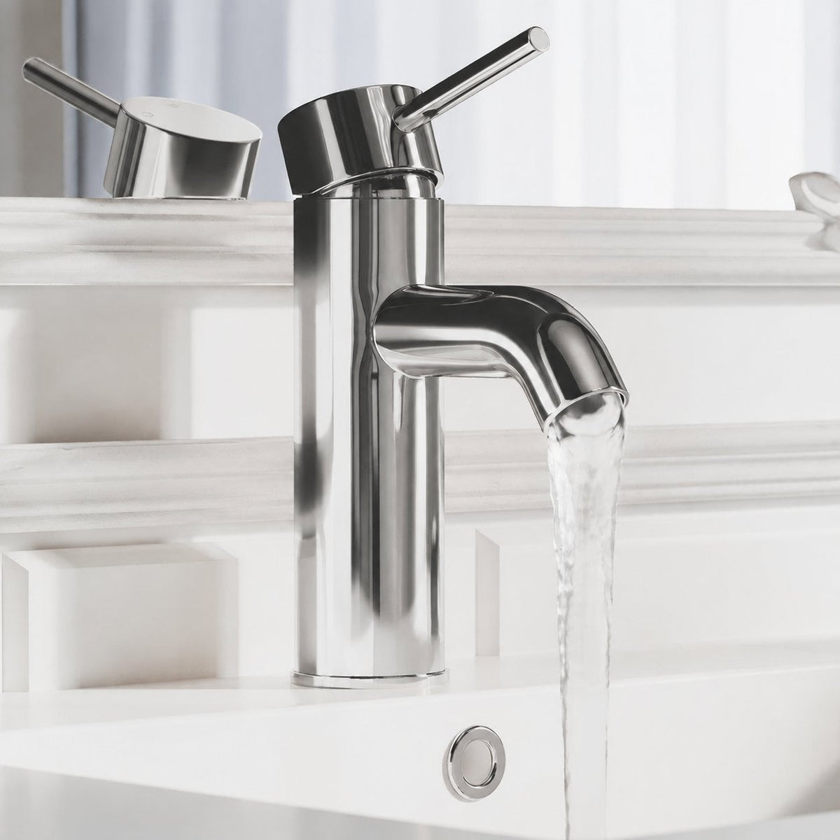 Ivy monotrou, monocommande, mitigeur de lavabo – finition Chrome
