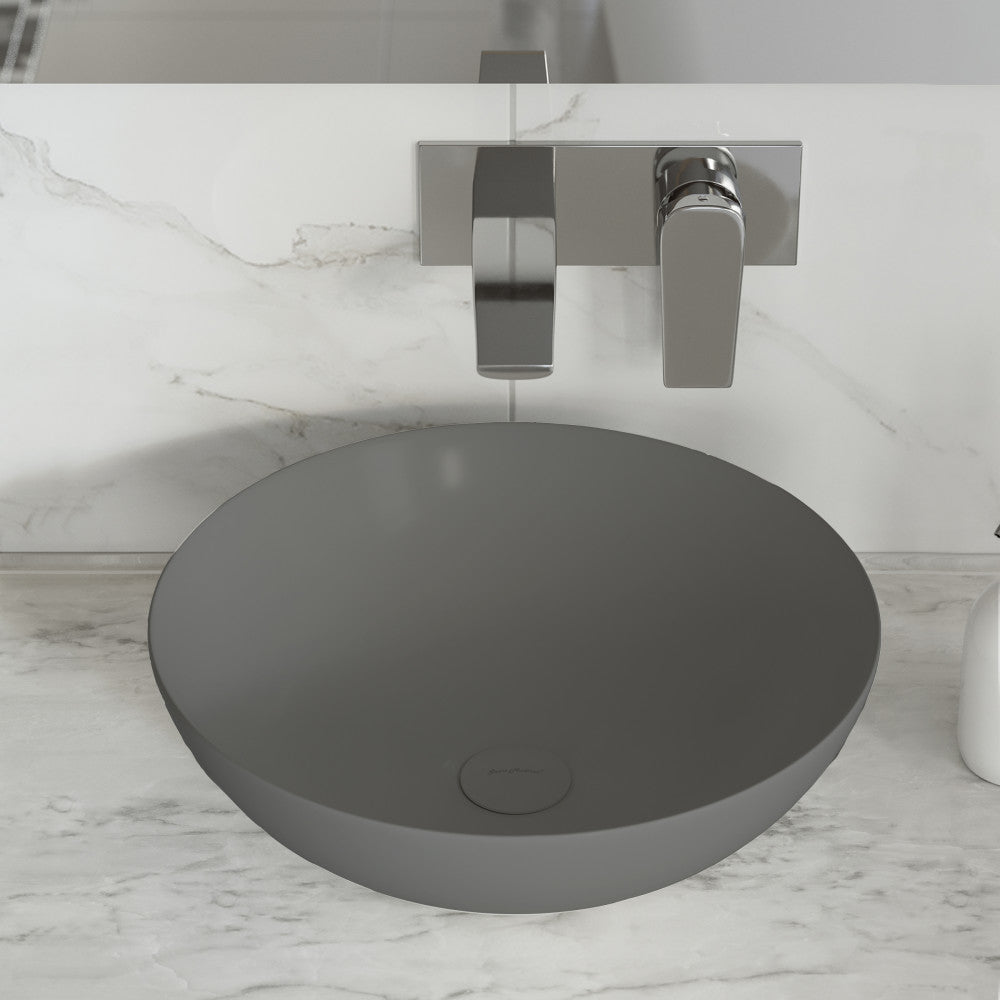 Classe 16 Color céramique vasque – finition gris mat