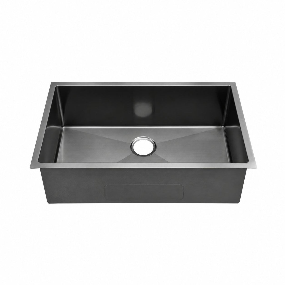 Rivage 81,3 × 48,3 cm acier inoxydable, simple Basin, Undermount évier de cuisine, noir