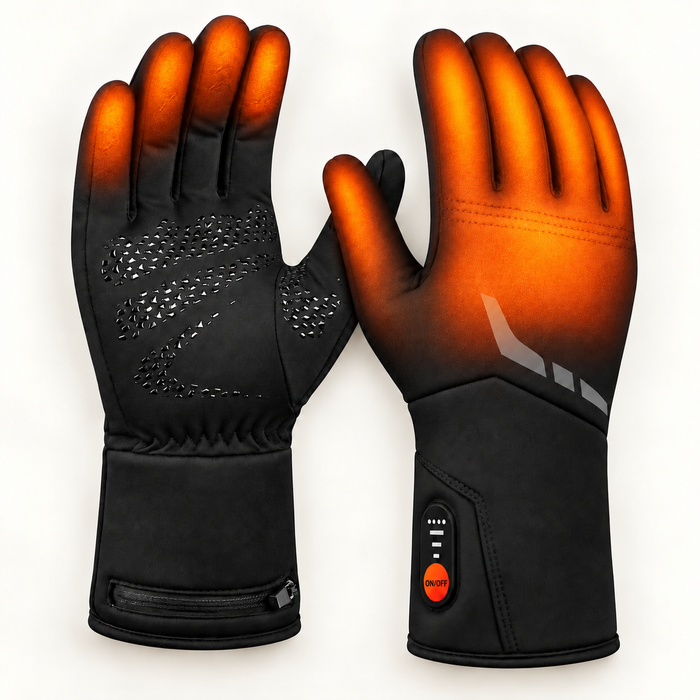 Rechargeable Heated Glove Liners – 3 Heat Settings & Touchscreen Tips