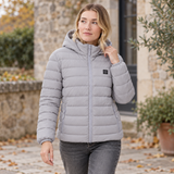 Heated Down Jacket – 95% Duck Down, 3 Heat Settings