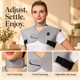 Plug-in Heated Neck & Shoulder Wrap — 3 Settings, UK Plug