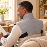 Plug-in Heated Neck & Shoulder Wrap — 3 Settings, UK Plug